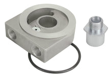 Load image into Gallery viewer, Derale Low Profile Pressure relief Sandwich Adapter w/ 3/8&quot; NPT Ports &amp; 20x1.5mm Thread