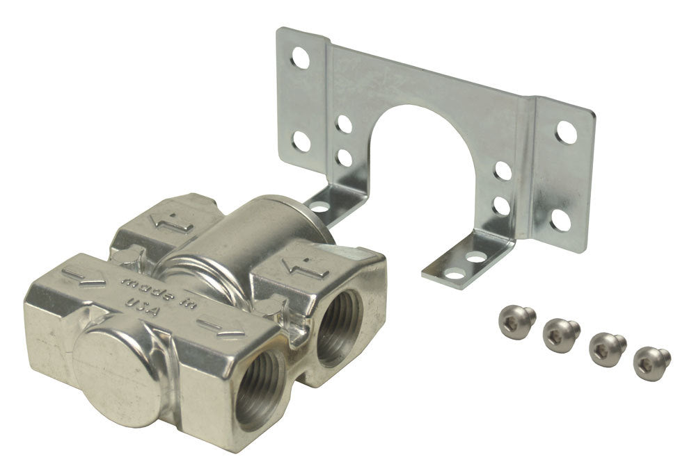 Derale Fluid Control Thermostat with Mount Brackets, 1/2" NPT