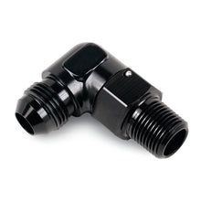 Load image into Gallery viewer, Derale Aluminum Swivel Fitting 90° 1/2&quot; NPT x -6AN Male