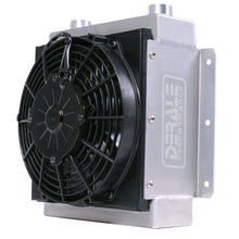 Load image into Gallery viewer, Derale 18 Row Hi-Flow Racing Remote Fluid Cooler w/ Low Profile Fan, 7/8-14 UNF O-ring