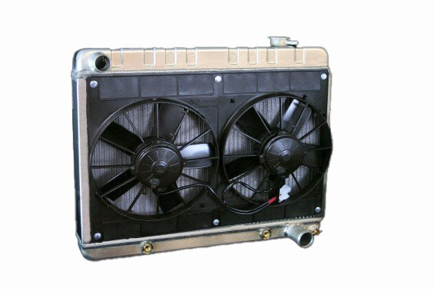 Dewitts Radiator Radiator w/Fans C-10 Trk 63-66 Auto Trans Raw