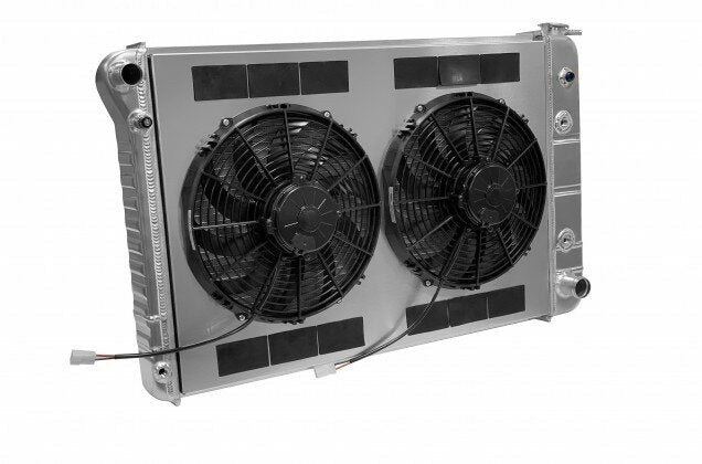 Dewitts Radiator Radiator w/Fans C-10 Trk 73-86 Trans Raw