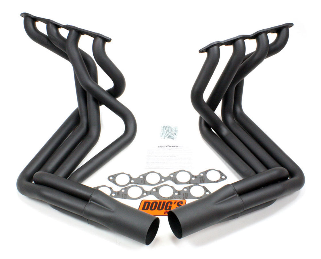 Doug's Headers BBC Side Mount Headers - Black - 63-82 Vette