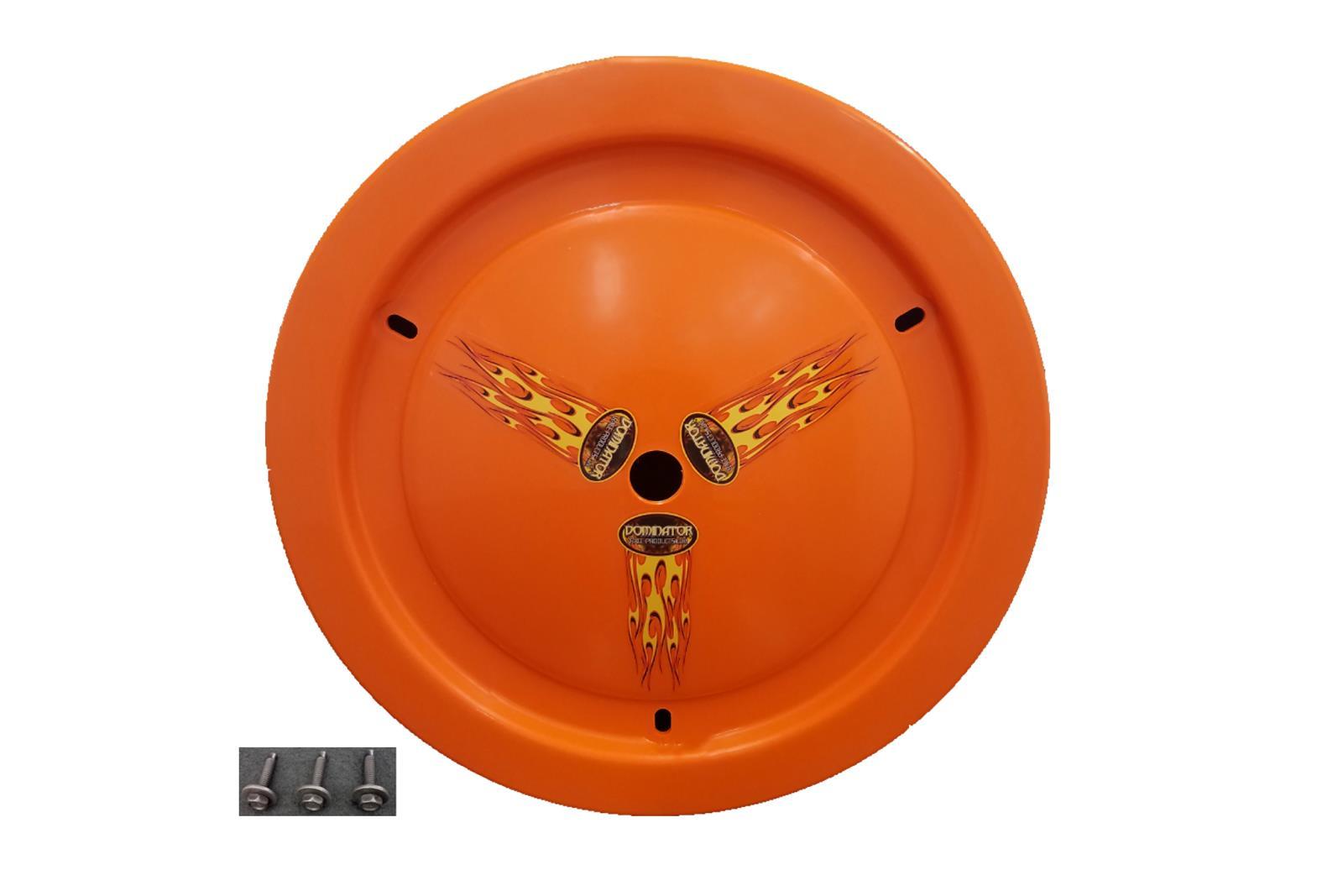 Dominator Race Body Wheel Cover Bolt-On Orange Real Style