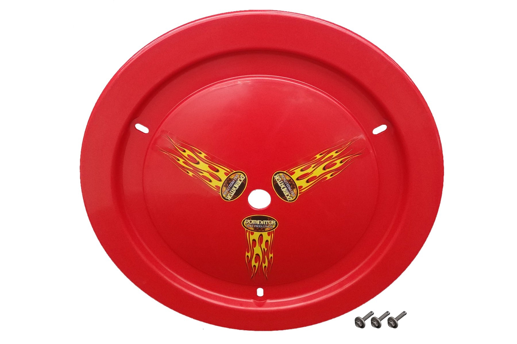 Dominator Race Body Wheel Cover Bolt-On Red Real Style