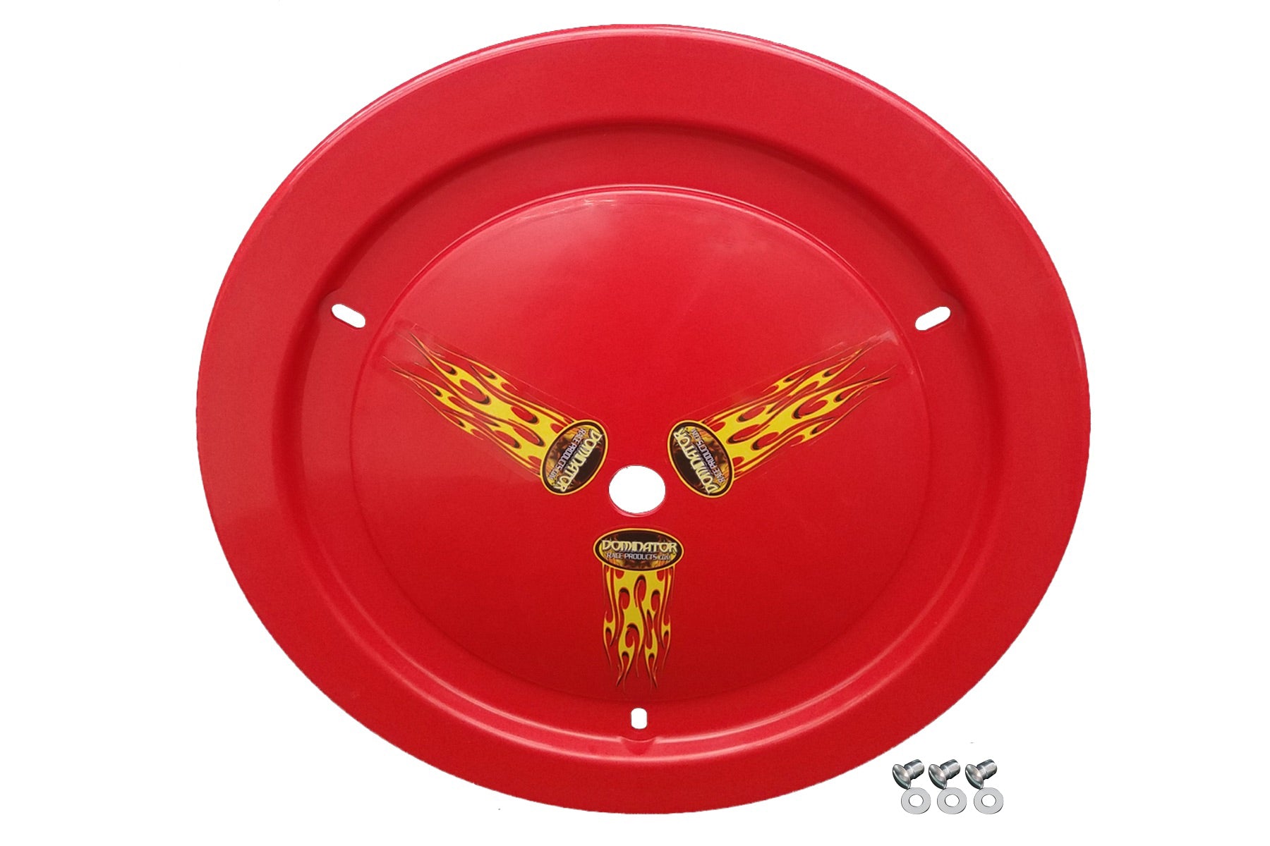 Dominator Race Body Wheel Cover Dzus-On Red Real Style