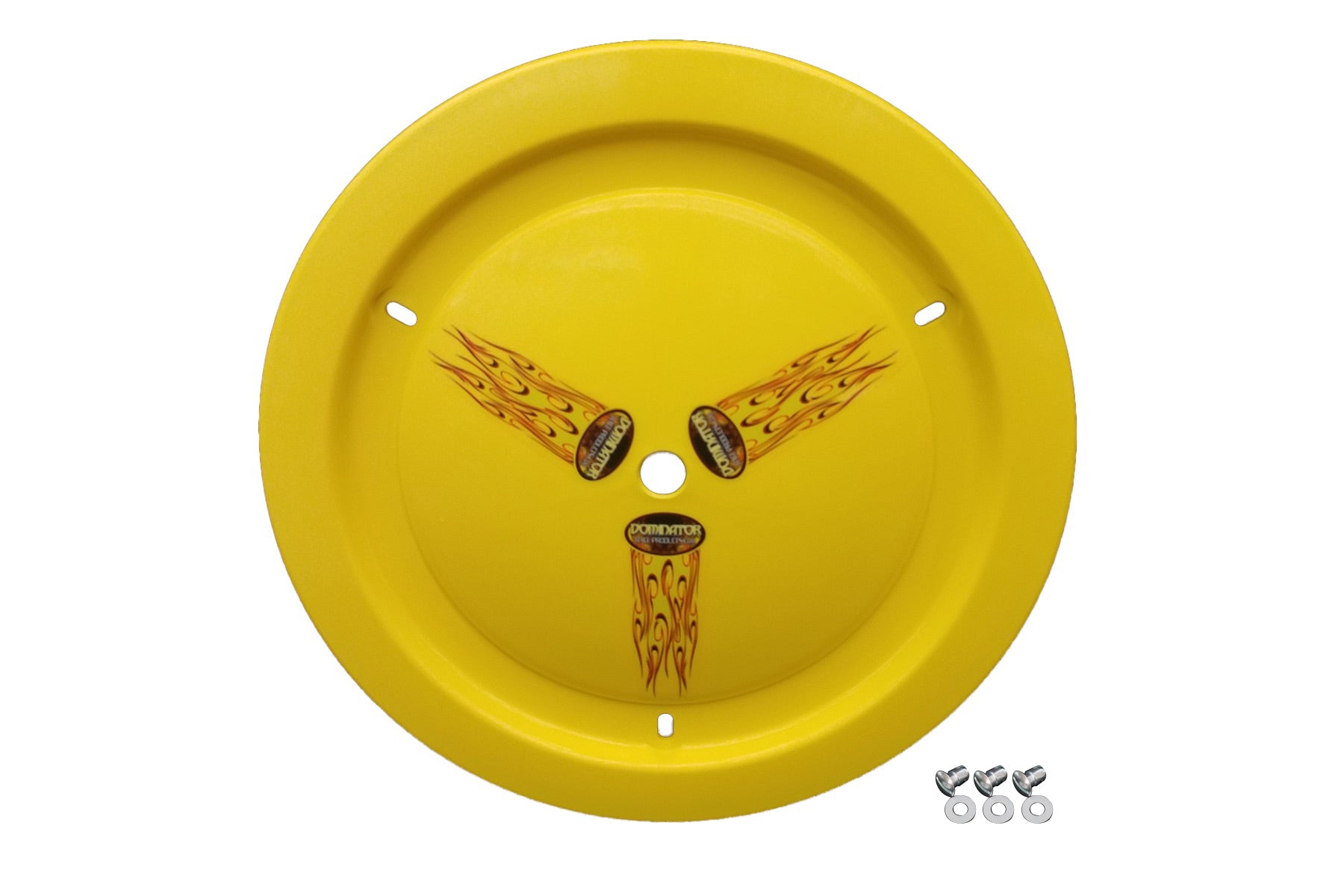 Dominator Race Body Wheel Cover Dzus-On Yellow Real Style