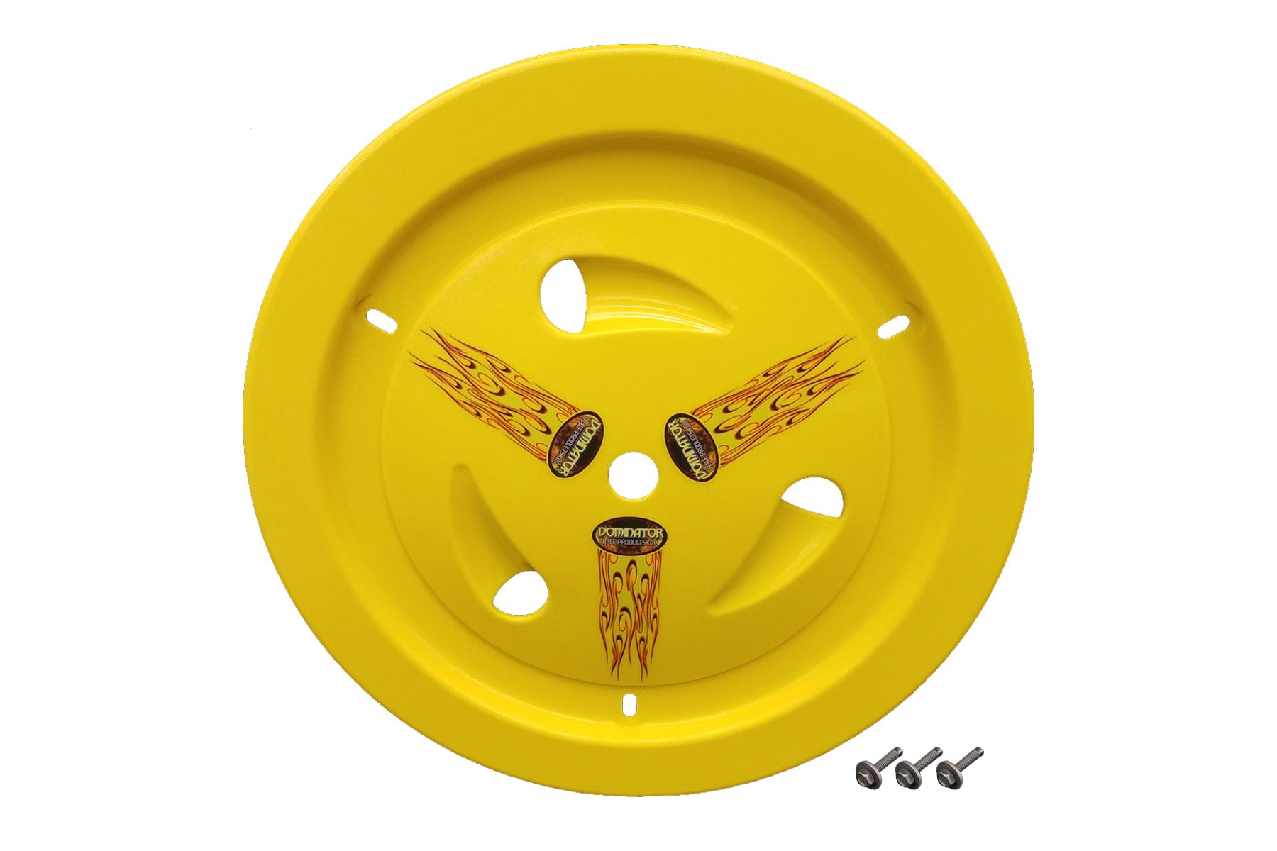 Dominator Race Body Wheel Cover Bolt-On Yellow Real Style