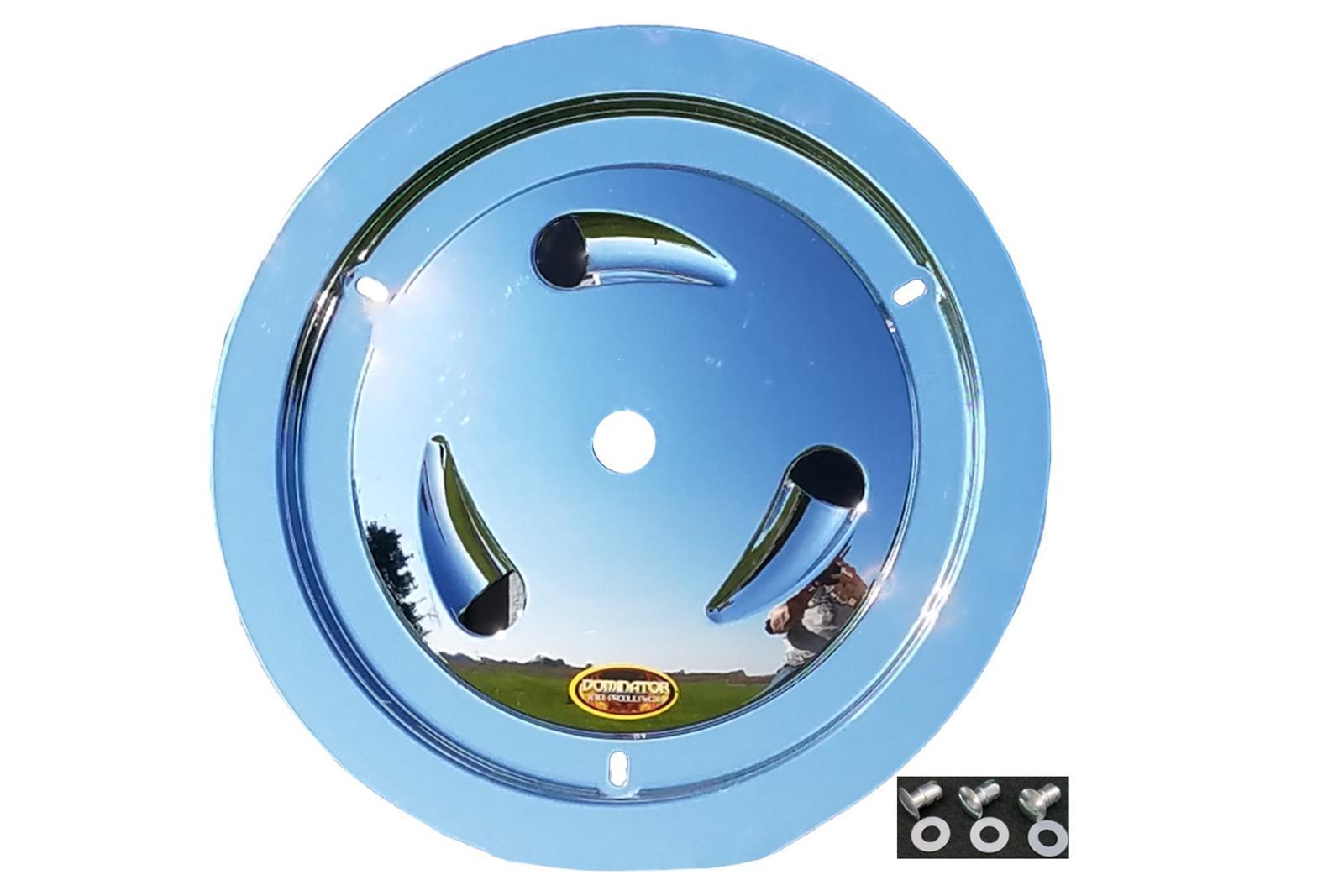 Dominator Race Body Wheel Cover Dzus-On Chrome Real Style