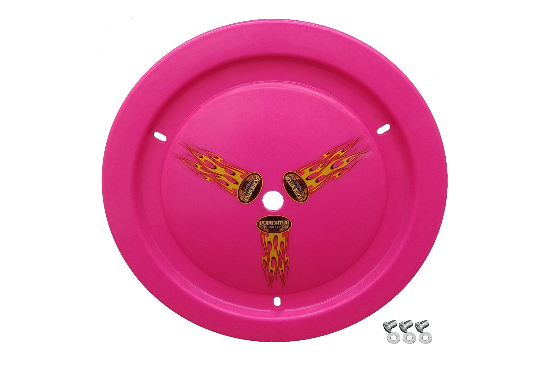 Dominator Race Body Wheel Cover Dzus-On Pink