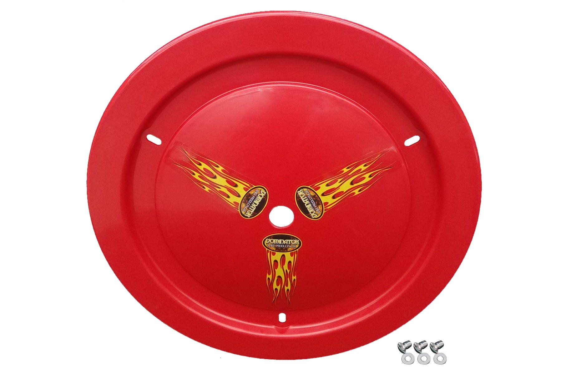 Dominator Race Body Wheel Cover Dzus-On Red