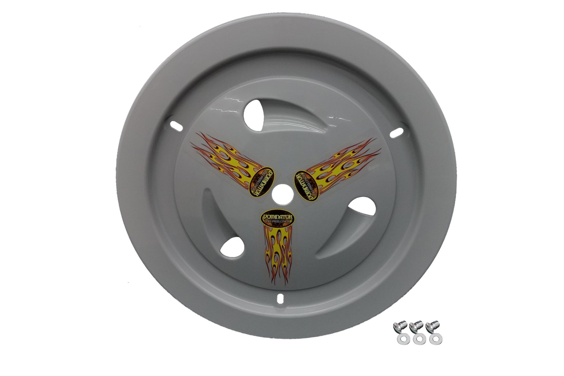 Dominator Race Body Wheel Cover Dzus-On Gray