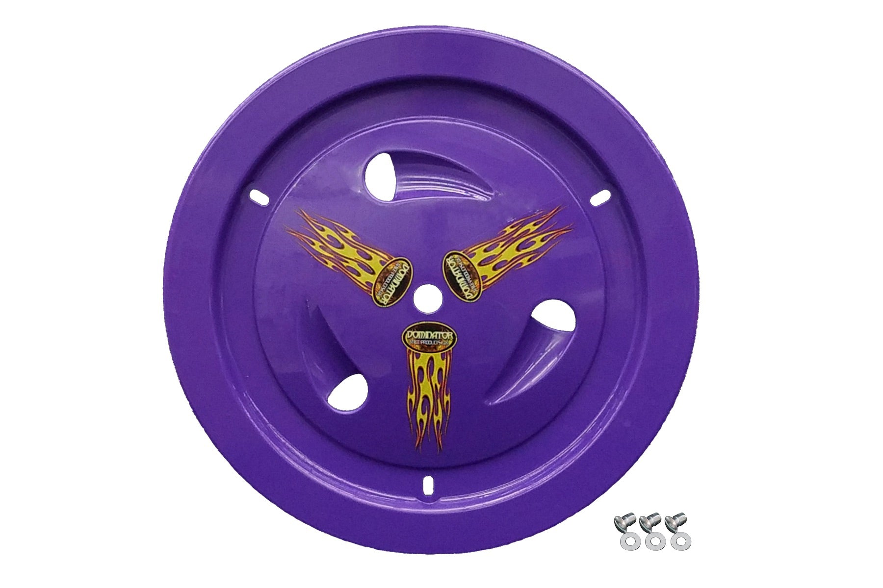 Dominator Race Body Wheel Cover Dzus-On Purple