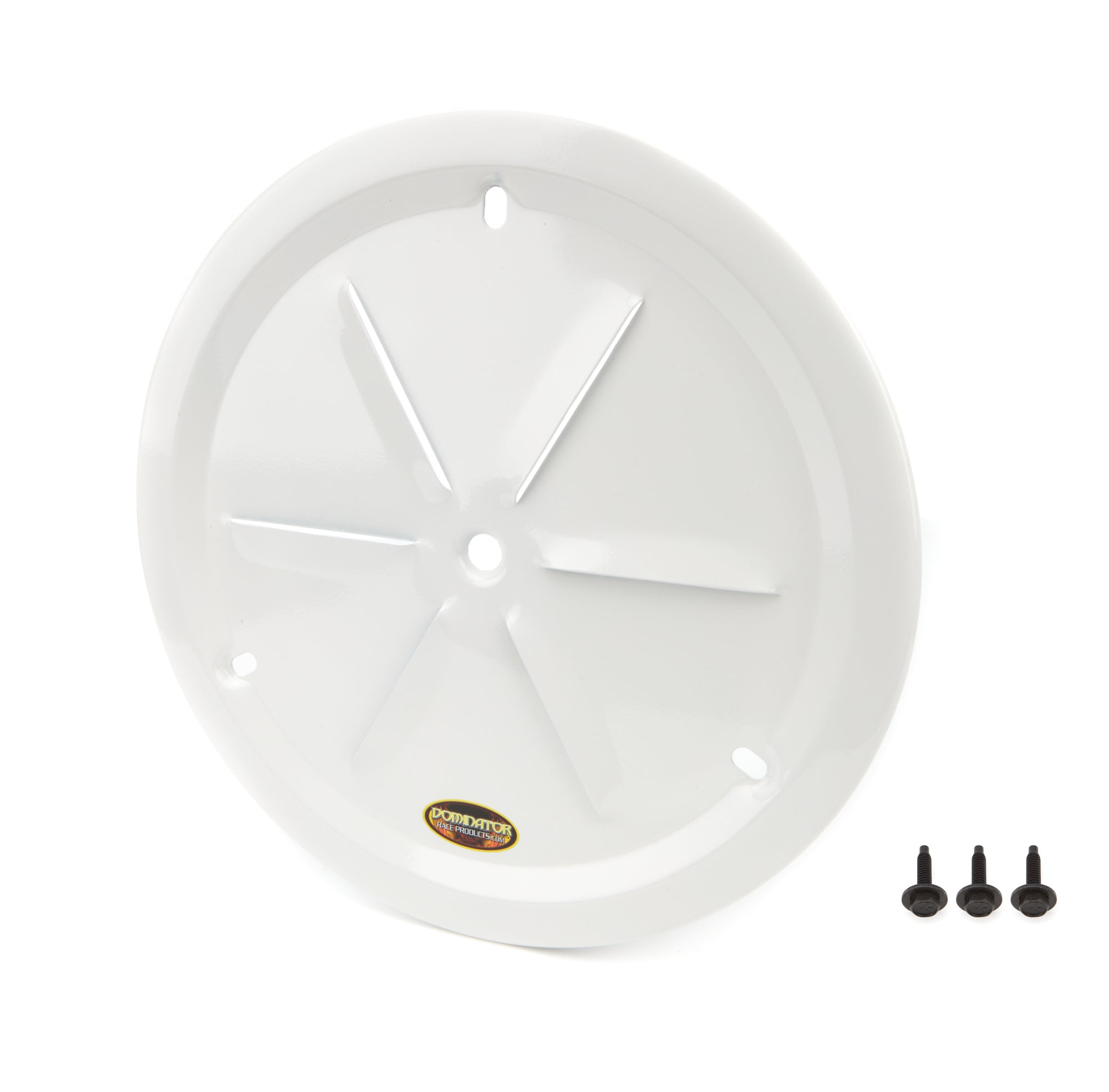 Dominator Race Body Wheel Cover Louver Vent Alum Bolt 15in White