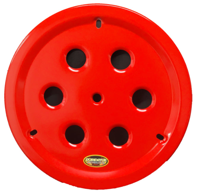 Dominator Race Body Wheel Cover Hole Vent Alum Bolt 15in Red