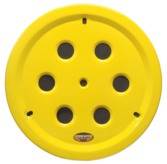 Dominator Race Body Wheel Cover Hole Vent Alum Bolt 15in Yellow