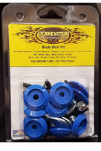 Load image into Gallery viewer, Dominator Race Body Body Bolt Kit Blue Hex Head