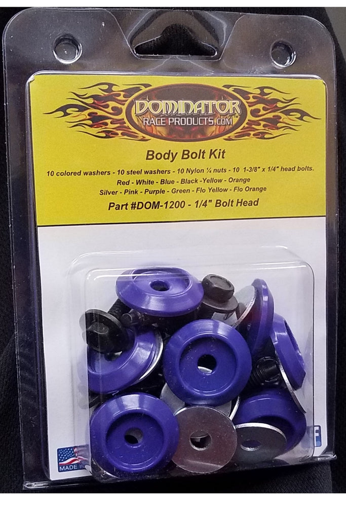 Dominator Race Body Body Bolt Kit Purple Hex Head