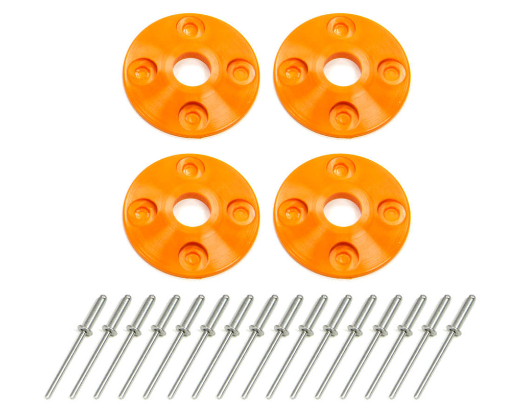 Dominator Race Body Scuff Plate Plastic 4pk Orange