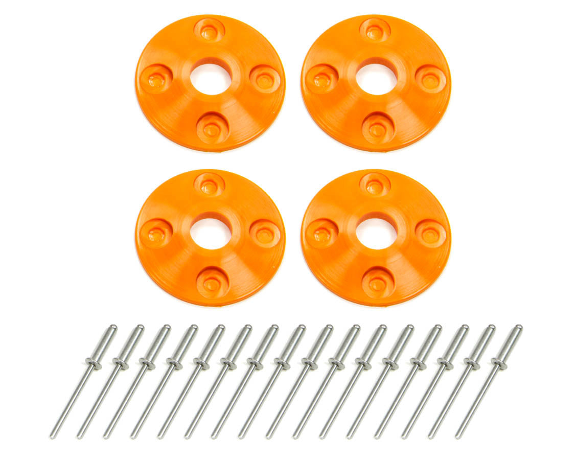 Dominator Race Body Scuff Plate Plastic 4pk Orange