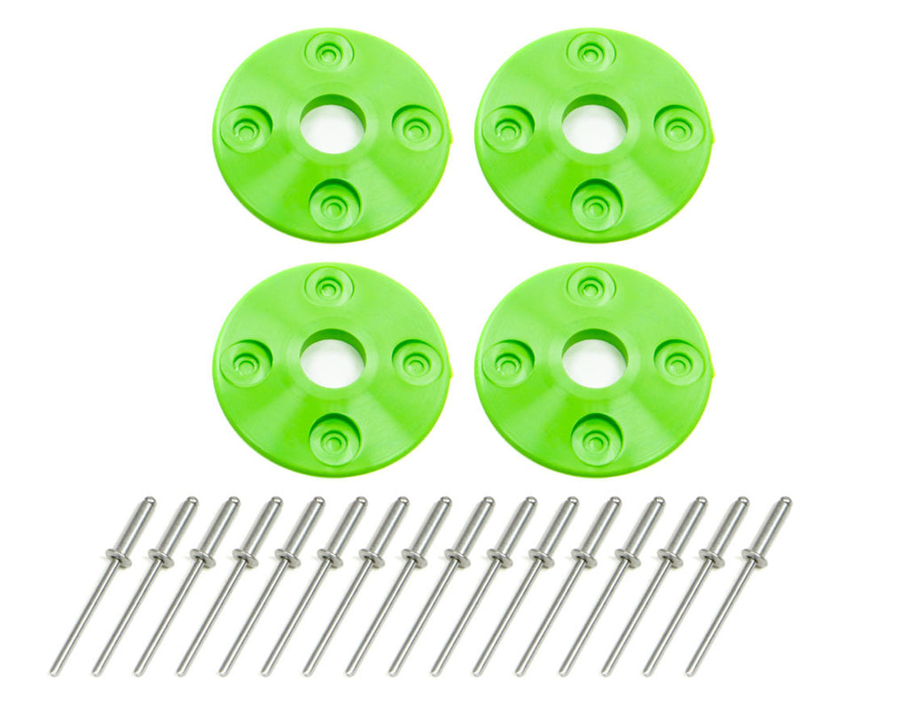 Dominator Race Body Scuff Plate Plastic 4pk Xtreme Green