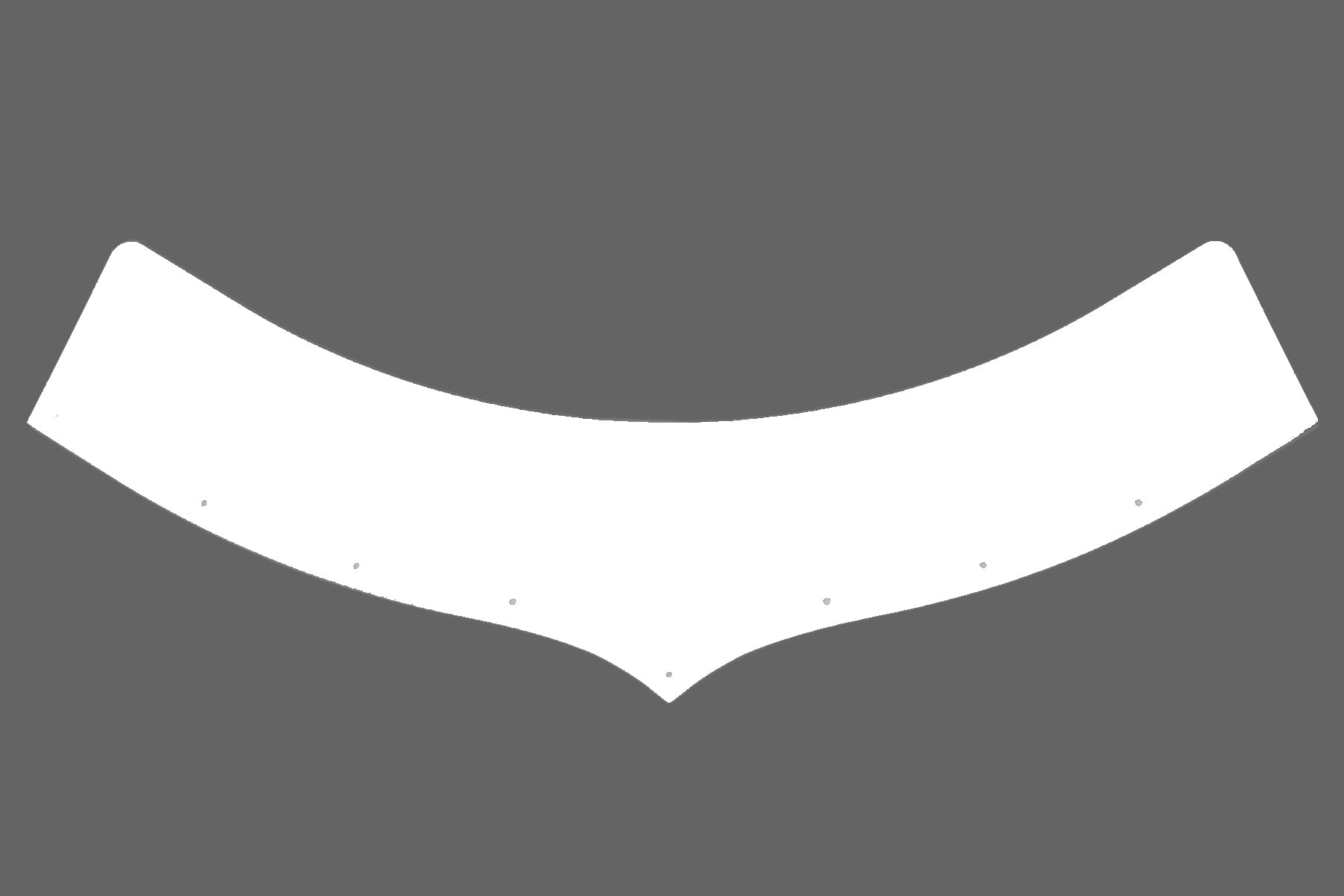 Dominator Race Body Extension Predator Hood White 5.5in Tall