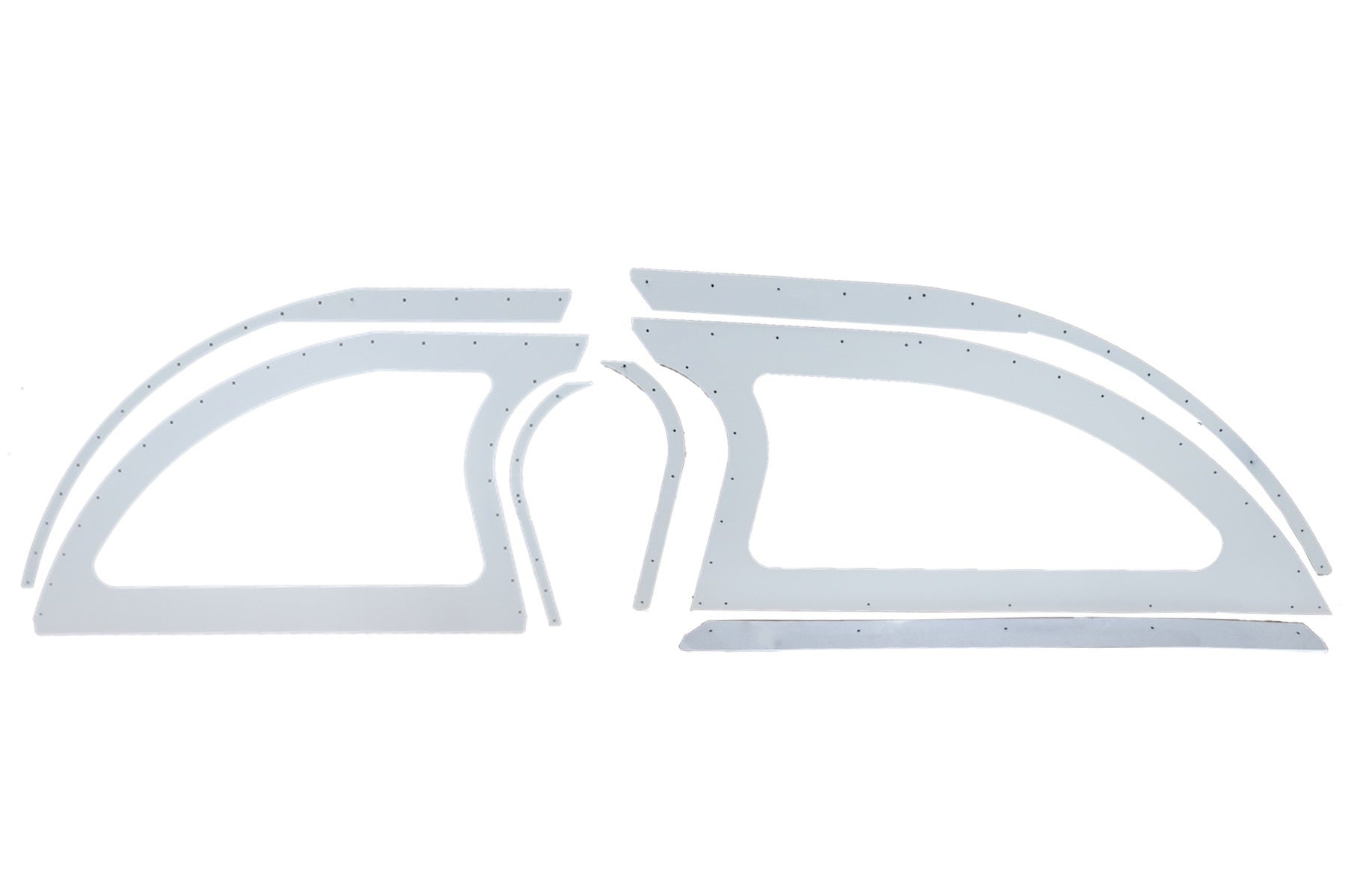 Dominator Race Body Aluminum Sails White Pair Open Style