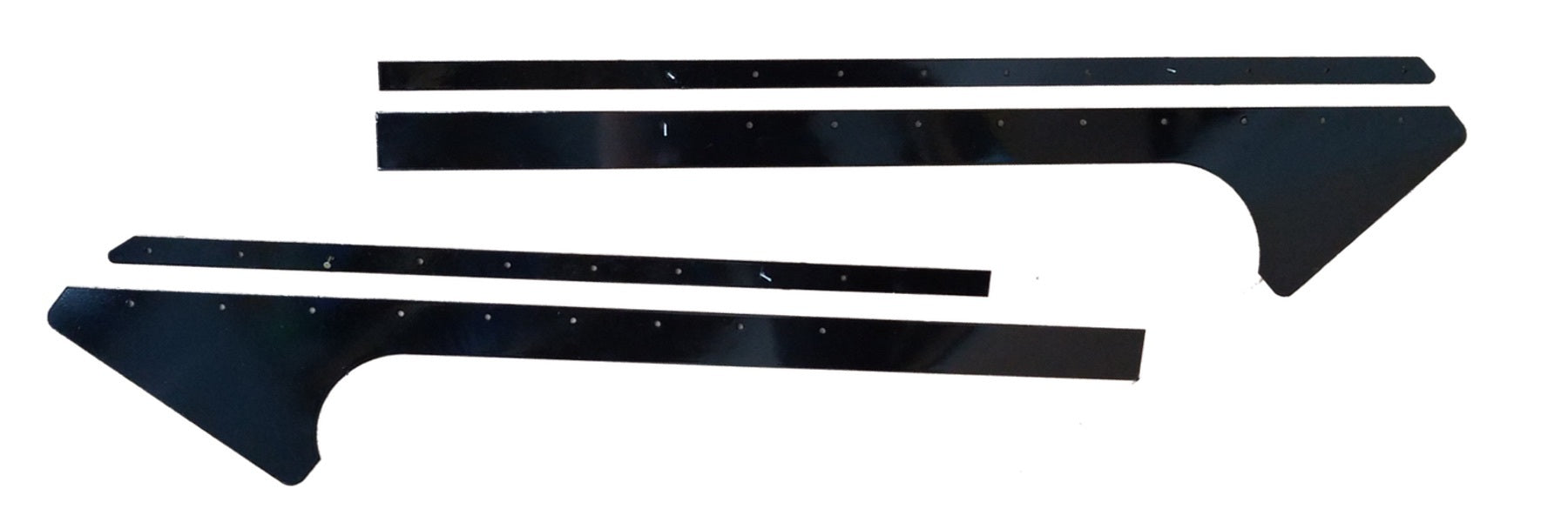 Dominator Race Body Pillar Post Alum Black Pair Late Model