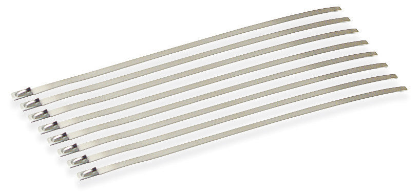 Design Engineering Stainless Steel Locking Ties 8in - 8pk — Universal Fitment