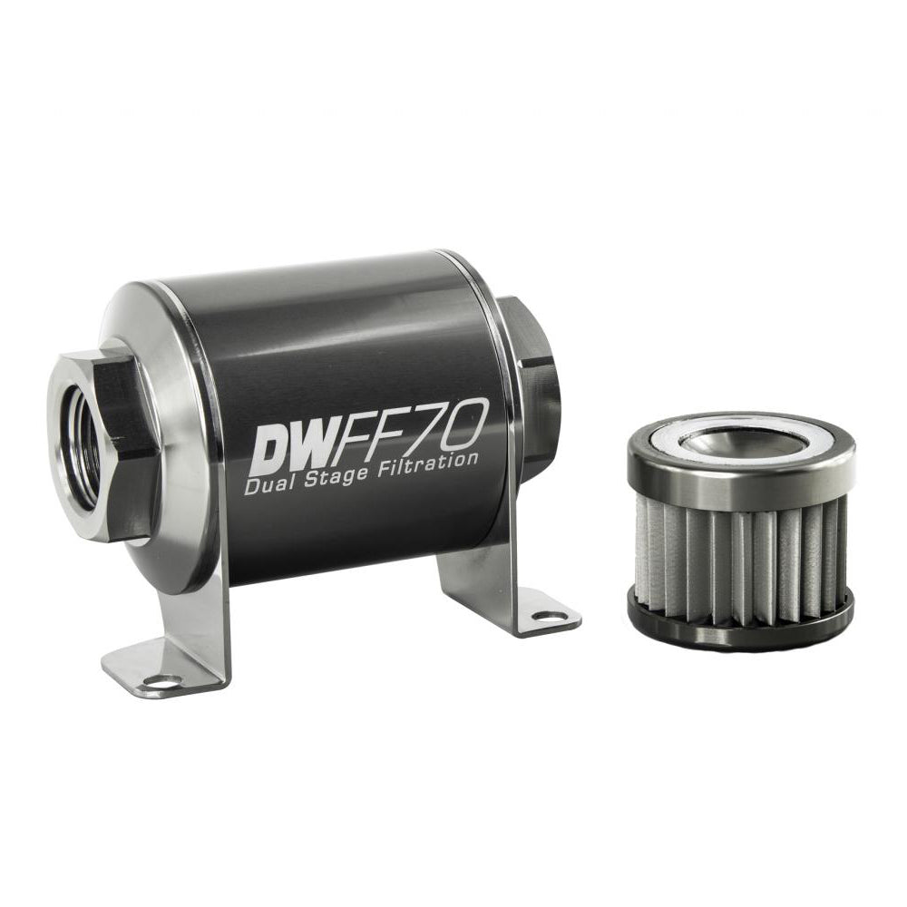 DeatschWerks Fuel Filter 8an Female ORB Ports 70mm Length
