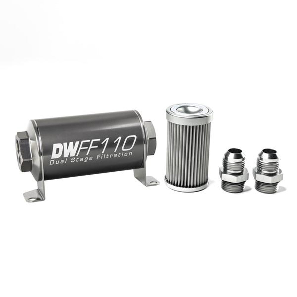 DeatschWerks In-line Fuel Filter Kit 10an 10-Micron