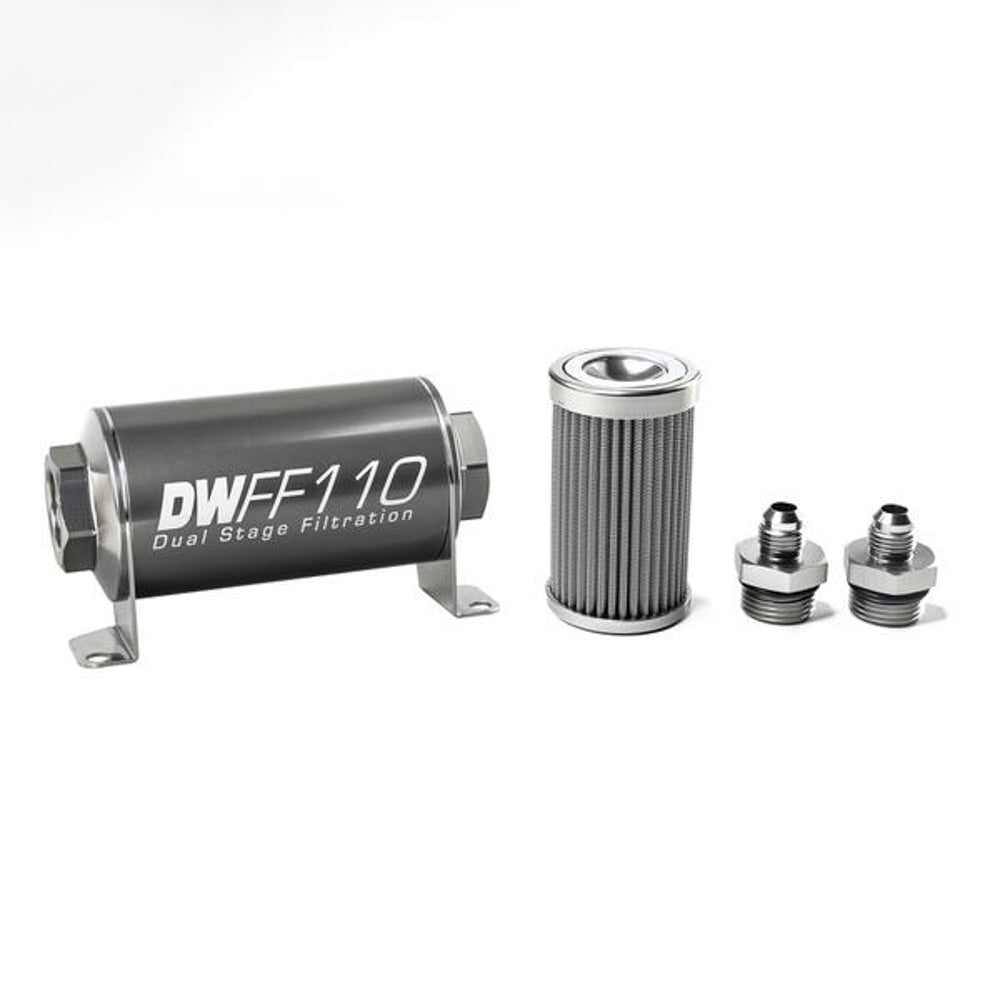 DeatschWerks In-line Fuel Filter Kit 6an 100-Micron