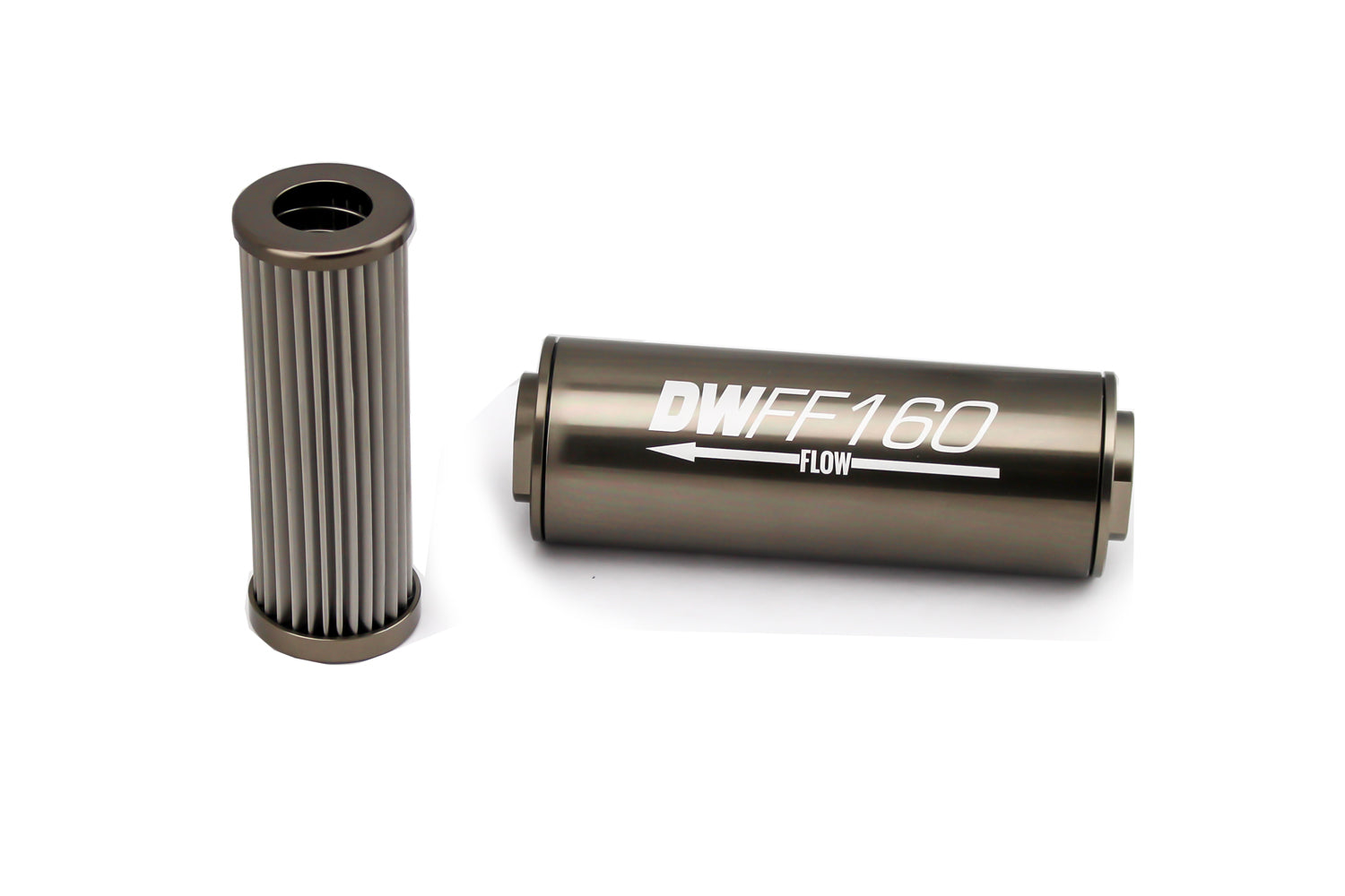 DeatschWerks Fuel Filter 8an Female ORB Ports 160mm Length