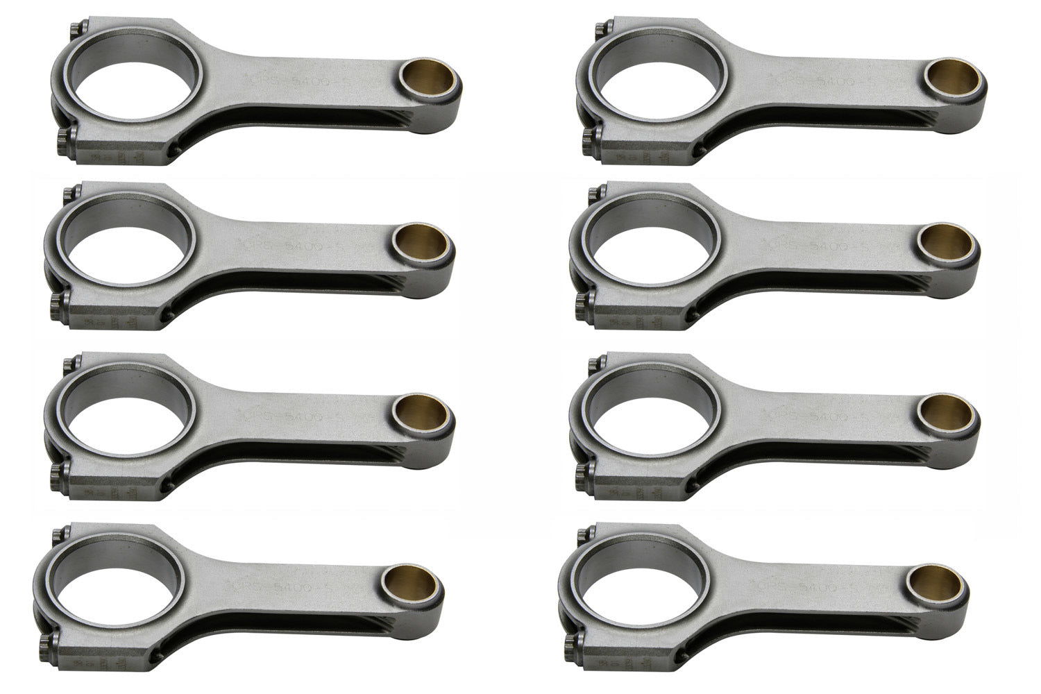 Eagle SBF 4340 Forged H-Beam Rods 5.400 w/2.123 Pin