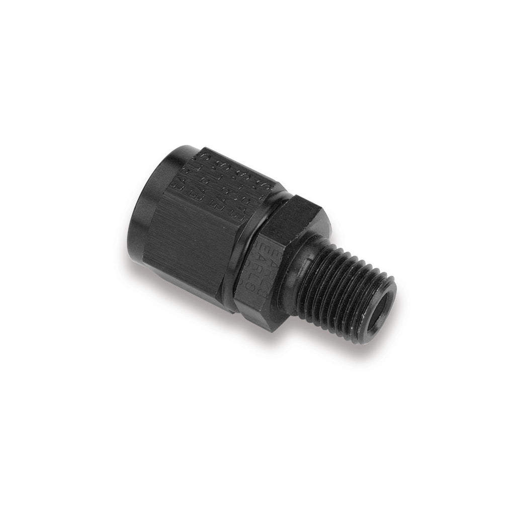 Adaptador de rendimiento de Earl's, conector giratorio hembra de 4 pulgadas a conector macho de 1/8 NPT