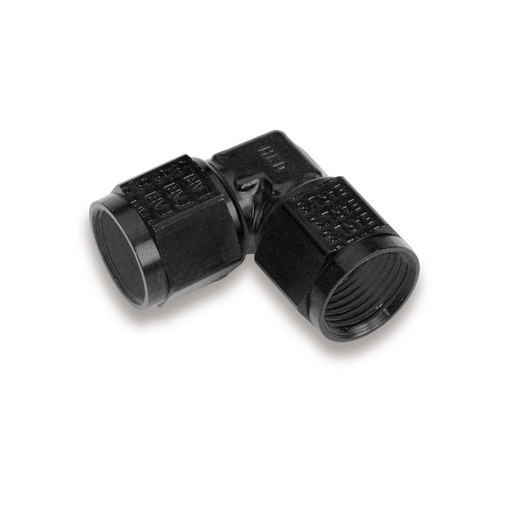 Earl's Performance Swivel Coupling Fitting 6an Fem 90 Deg Low Prfl