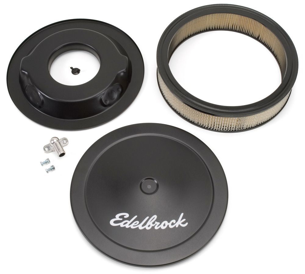 Edelbrock 14in Signature Series A/C - Black