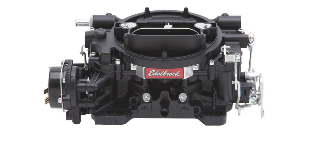 Carburador Edelbrock 600CFM con estrangulador eléctrico, color negro