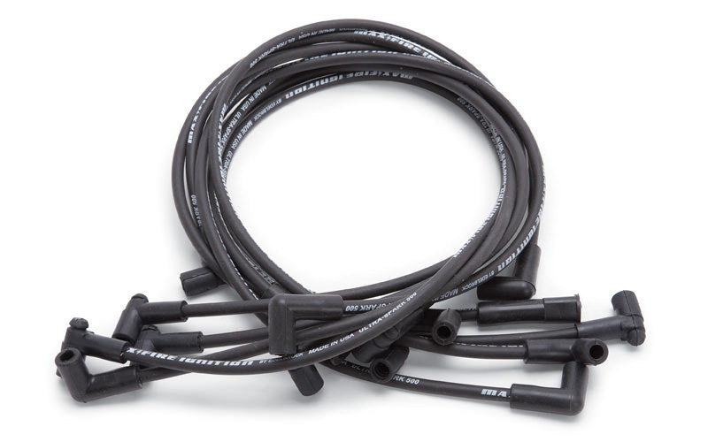 Juego de cables para bujías de fuego Edelbrock Max SBC con HEI de 90 grados, color negro