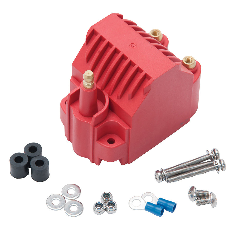 Bobina de encendido Edelbrock Max-Fire de estilo domo universal roja