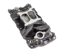 Cargar imagen en el visor de la galería, Edelbrock SBC Performer Air Gap Manifold - 262-400 Black