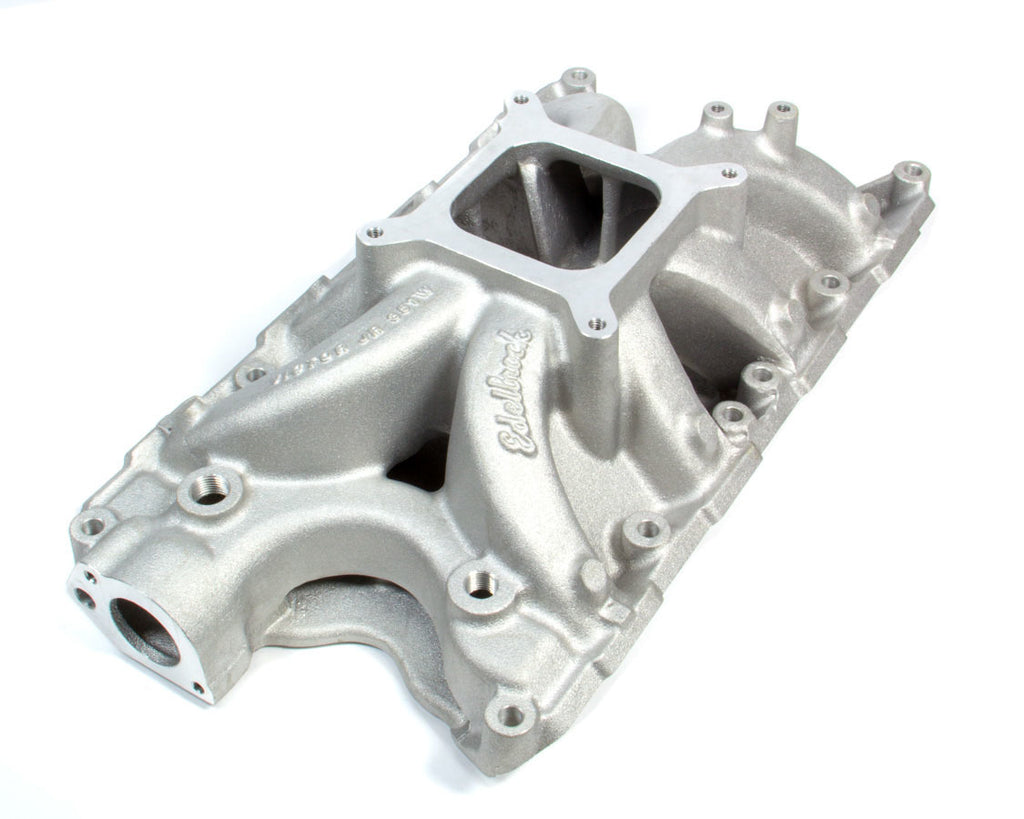 Colector Edelbrock SBF Victor Jr. - 351 W con plataforma de 9,5 in