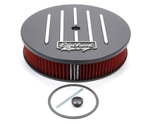 Cargar imagen en el visor de la galería, Kit de filtro de aire Edelbrock Race Series de 14 x 3 pulgadas, color negro