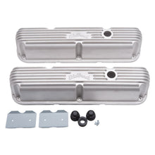 Cargar imagen en el visor de la galería, Kit de tapa de válvula Edelbrock Classic Finned SBM LA