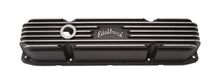 Load image into Gallery viewer, Edelbrock BBM Classic Finned V/C&#39;s - Black