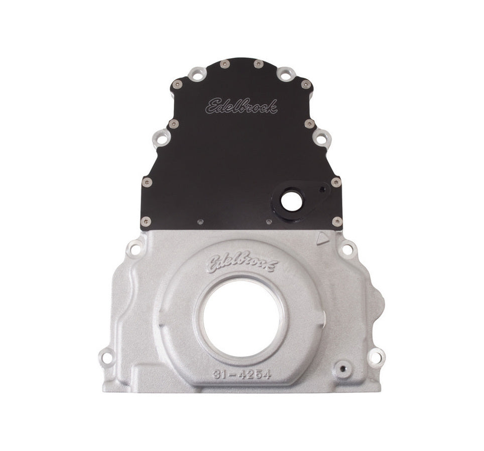 Tapa de distribución Edelbrock GM - Serie LS - 2 piezas.