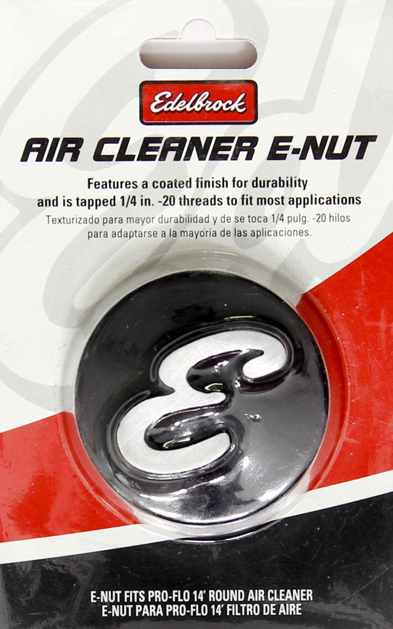 Edelbrock Nut - Air Cleaner 2-1/8 Dia. Black Anodiized