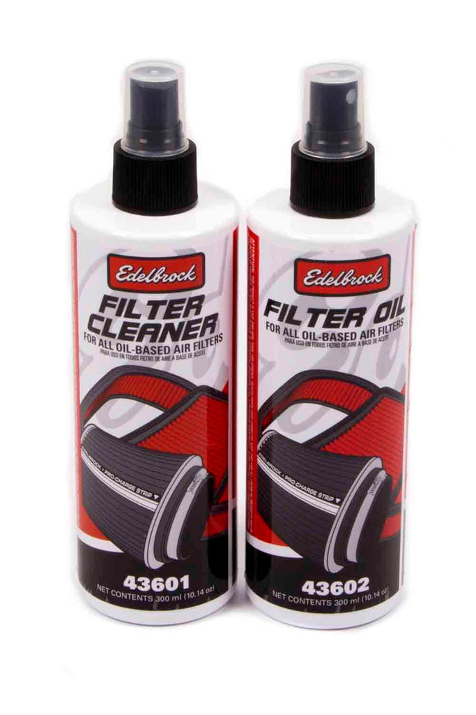 Edelbrock Air Filter Cleaning Kit Clear Oil