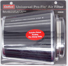 Load image into Gallery viewer, Edelbrock Pro-Flo Air Filter Cone 6.70 Tall Black/Chrome