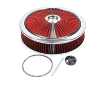 Load image into Gallery viewer, Edelbrock Air Cleaner Kit - 14in Dia. Breathable - Red